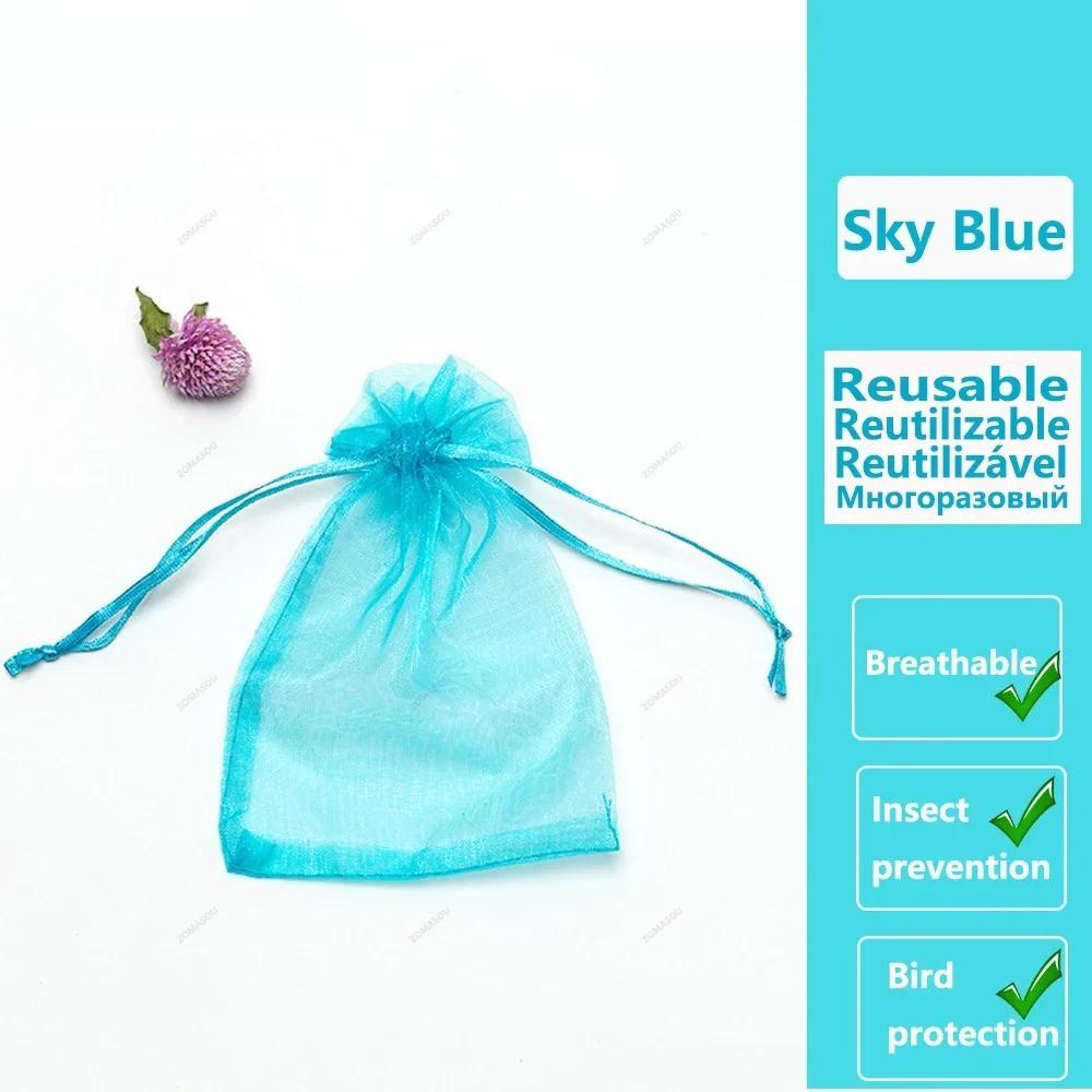 10-500Pcs Grapes Fruit Protection Bags Plant Grow Bags Garden Anti-Bird Netting Mesh Bag Vegetable Strawberry Bags Garden Tools