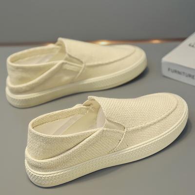 Canvas Men's Shoes Summer Linen Shoes Old Beijing One-pedal Men's Sports and Leisure Board Shoes Versatile Lazy Tide Shoes