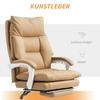 Office Chair Ergonomic Desk Chair with Lumbar Support, Footrest Light Brown