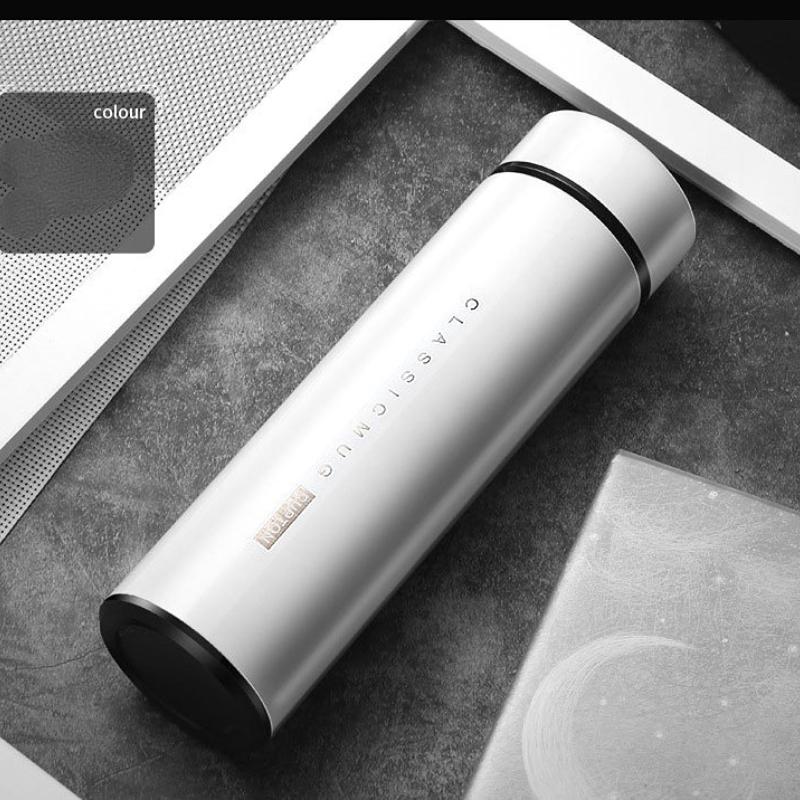 Multi-purpose Portable Intelligence Thermos Cup 500ml Vacuum Flasks Portable Stainless Steel Thermos Cup Water Bottle Office Thermos Cup