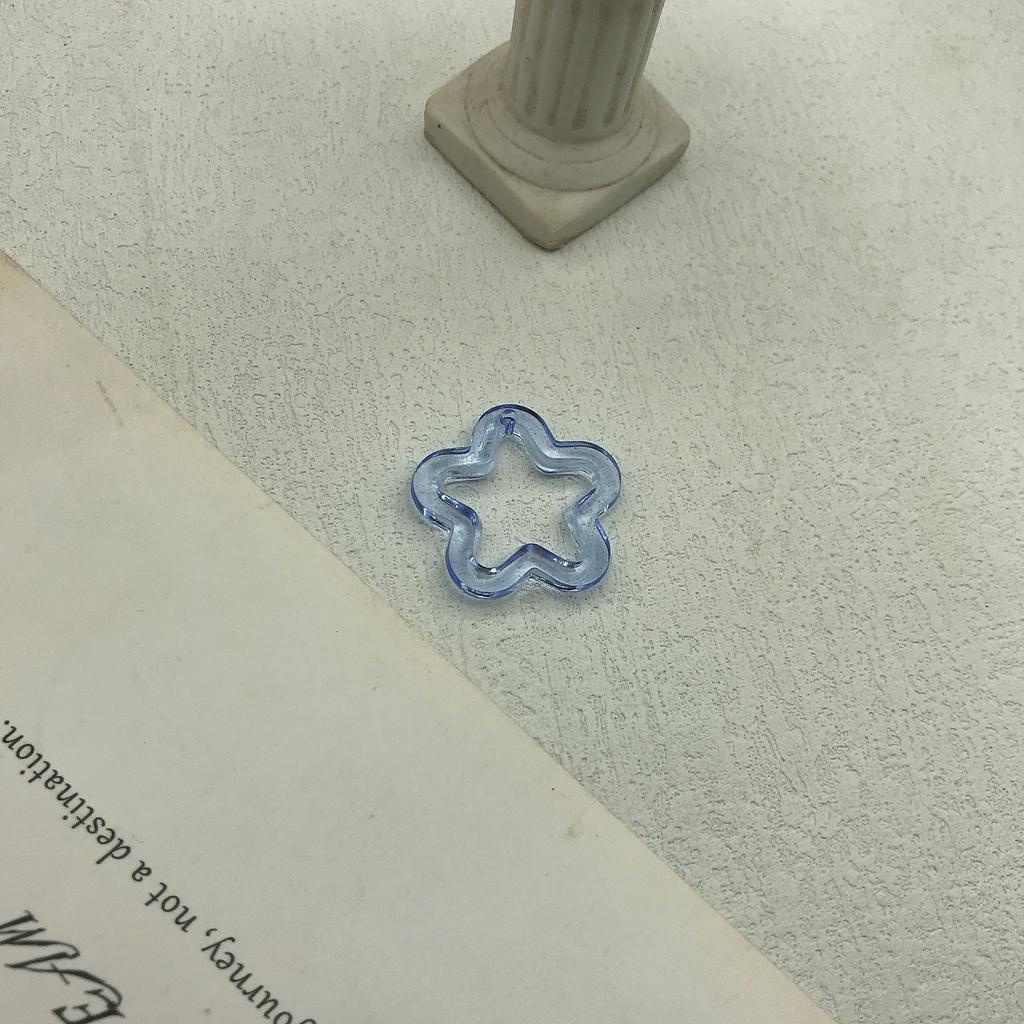 10/20Pcs 30mm Acrylic Transparent Star Pendant Loose Spacer Beads for DIY Jewelry Bracelet Earring Necklace Making Accessories