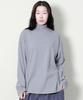 Deumakeu Mock Neckline Boxy Fit T-Shirt Gray