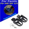 For Fantic XMF XEF 125  X MF X EF Motorcycle Accessories Footrest Footpeg Foot Pegs Rest Foot Pedals Wide Fat Roating Foot Pegs