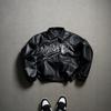 European size men's leather jacket jacket men's fashion slim-fit locomotive clothing pu leather casual top