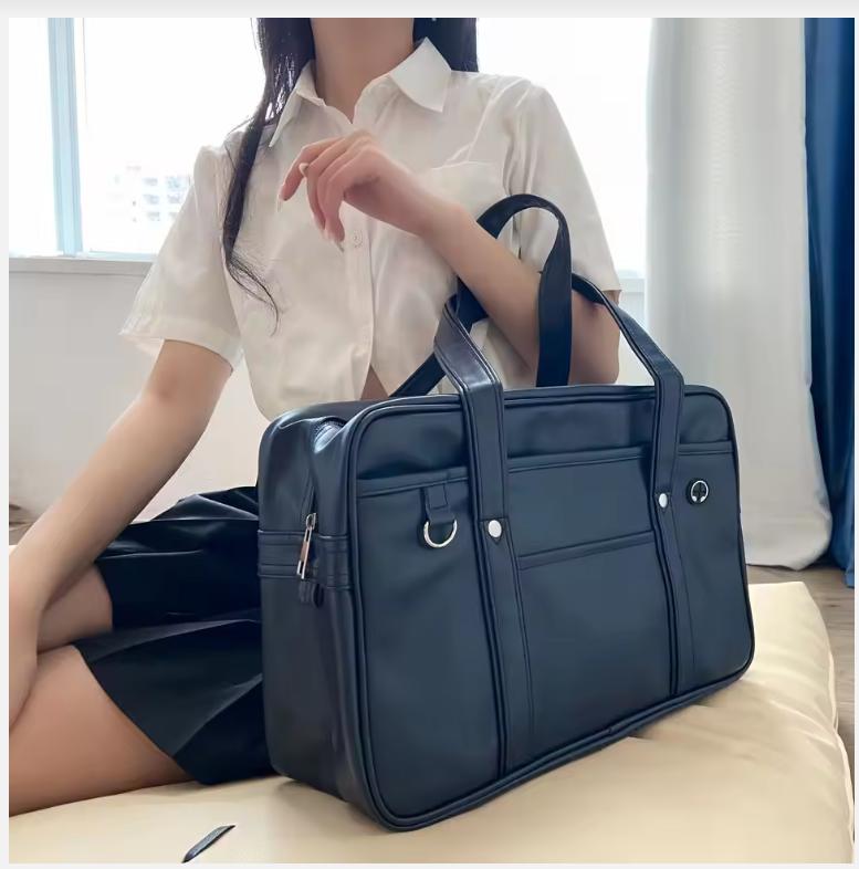 Japanese Two-dimensional Student JK Uniform Bag Girl PU Schoolbag COS Wear-resistant Waterproof One-shoulder Messenger Handbag