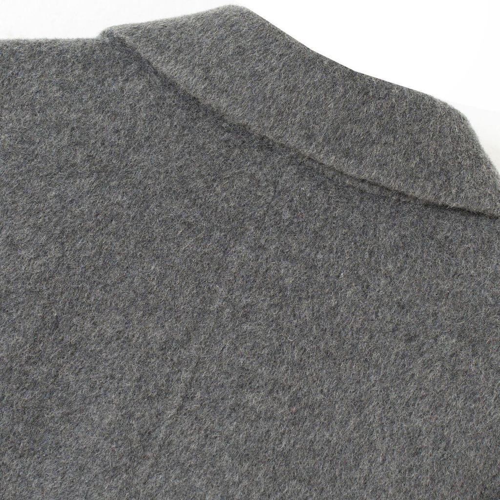 Palton elegant din cașmir dublu-față 2025 cu guler rever pentru toamnă/iarnă