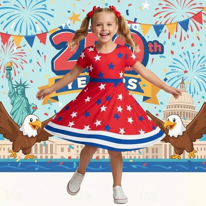

This Short-Sleeved Dress for Girls Features a 3D Penguin Print, Combining Playfulness And Elegance The Three-Dimensional 110