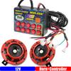 56 Muzikale Elektronische Claxon Controller met 2 STuks Auto Claxon Luid Geluid Claxon 56 Toons Claxon Controller voor Motorboot Vrachtwagen 12V Aangepast