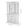 Miniature Cabinet 1:12 Scale Wooden Glass Mini House Cabinet Small Display Decorative Furniture Furniture