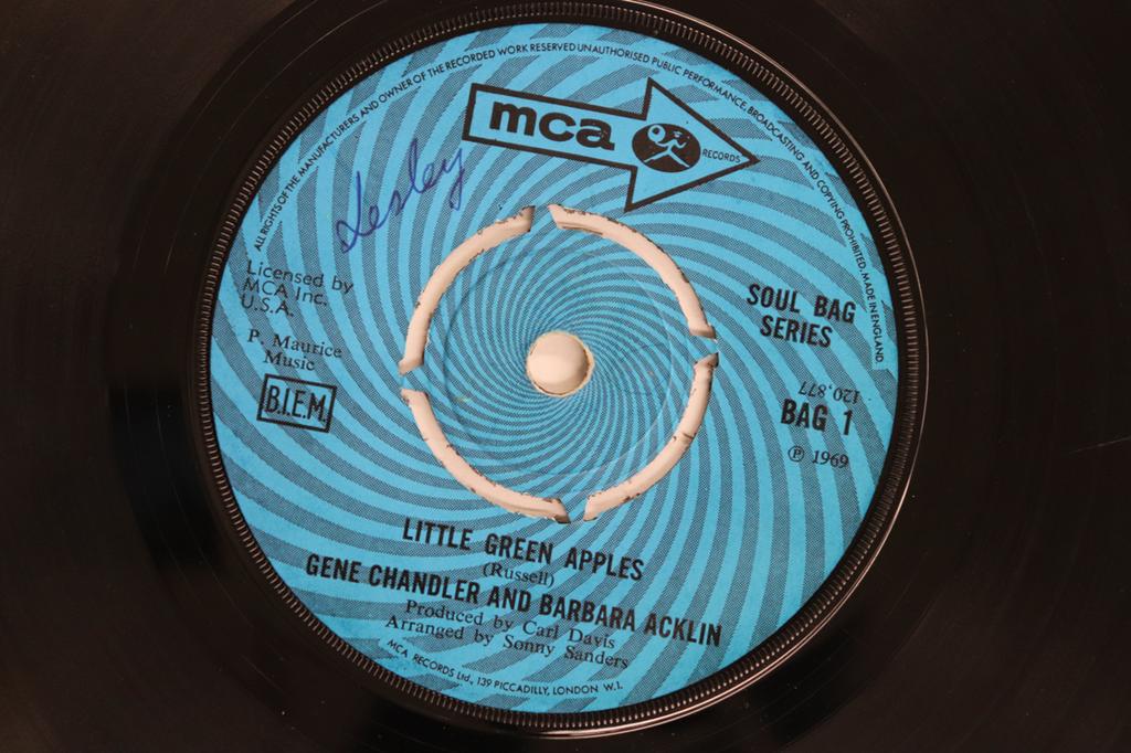 7inch Record GENE CHANDLER & BARBARA ACKLIN - Little Green Apples BAG1 MCA Records 1969 US Soul/Funk Used