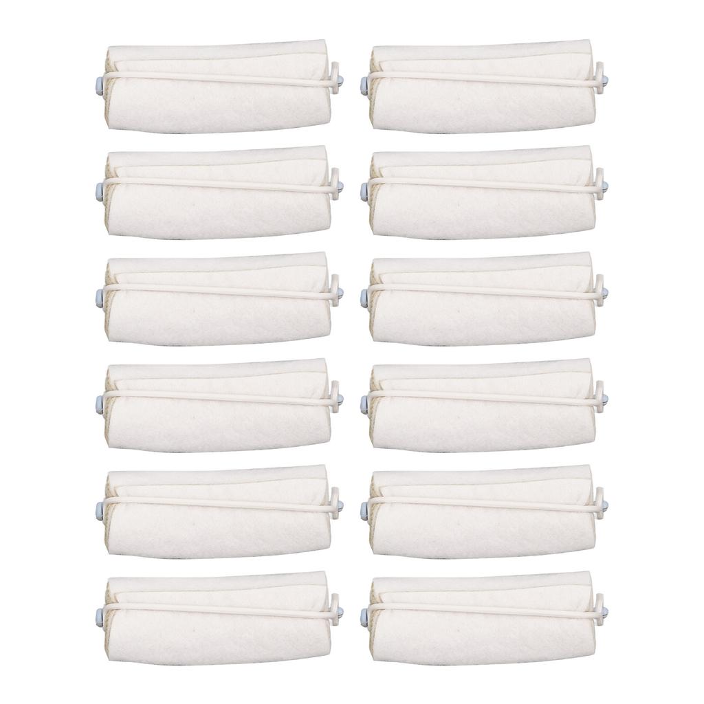 12pcs Hair Heat Insulation Cotton Soft Breathable Portable Hair Heat Foam Pad for Salon Home