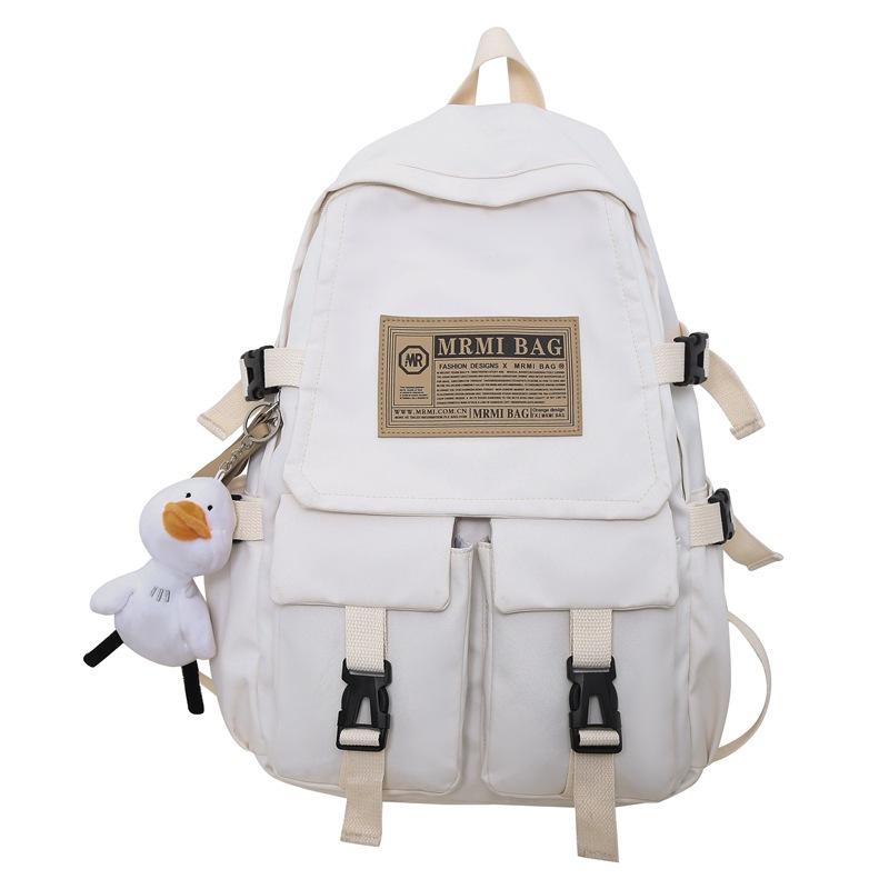 Stream Backpack Boys and Girls Large Capacity Casual Bag High Junior High School Student Burden Reduction Student Backpack