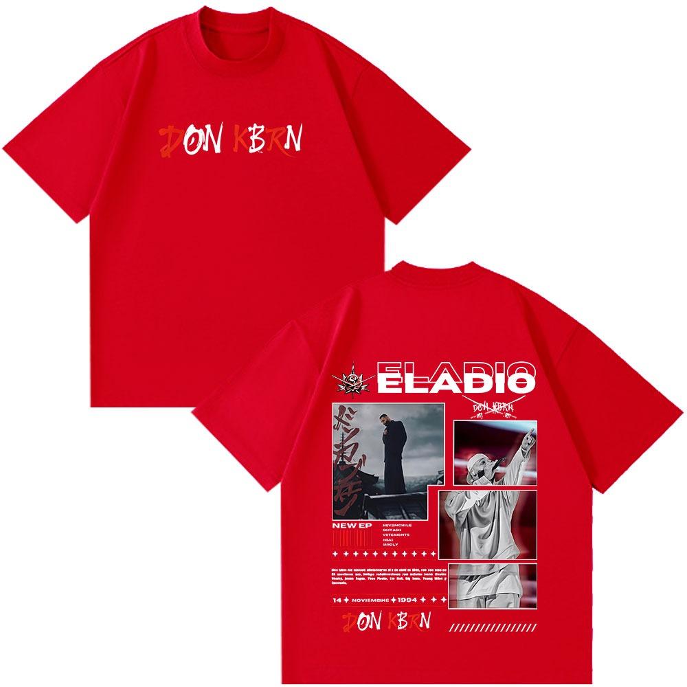 Eladio Carrion DON KBRN 2025 Album Graphic T-shirts Men Women Clothing Fashion Hip Hop Tshirt Casual Cotton Short Sleeve T-shirt