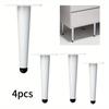 4pcs Coffee Table Support Desk Chairs Nightstands DIY Furniture Metal Legs Adjustable Furniture Table Legs for Sofa TV Cabinet