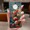 For Honor X50 5G Case Luxury Flower Painted Cover Clear Soft Silicone Phone Case For Honor X 40 50 X40 X50 5G Back Covers Bumper