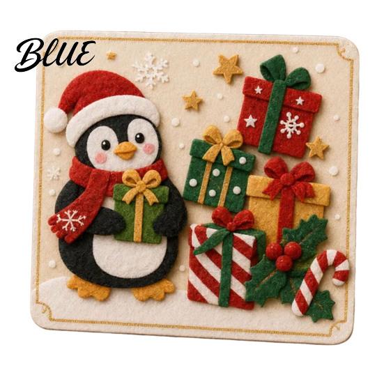 Handmade Christmas Gift Making Kits DIY Felt Craft Kit Gnome Santa Sticker Art No Sew for Beginners Fabric Reindeer Penguin Decoration Crafting