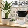 Self Watering Flower Pots Drainage Hole Plant Planters Clear Reservoir Saucer Breathable Root Protection Home Garden Accessories