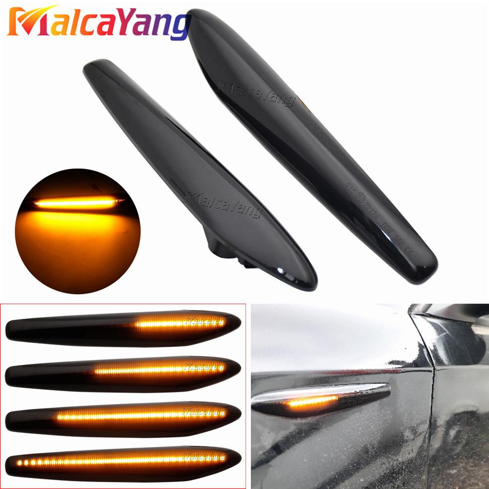 2Pieces for Alfa Romeo Boera Spider 159 Sportwagon Typ 939 Side Marker Light Dynamic LED Turn Signal Flashing Indicator Blinker