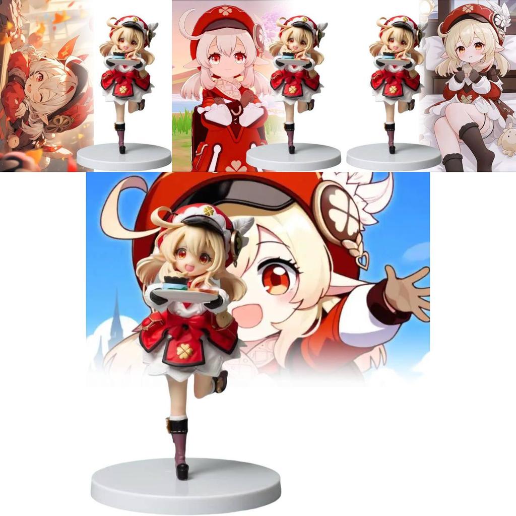Genshin Impact Gk Klee Coffee Shop Dessert Figurine Collectible Model 16cm Pvc