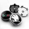 For FF56/60mm Car Styling Wheel Center Hub Cap Sticker Car Decoration Decal For Skoda Octavia Fabia Superb Kodiaq VRS VII Scala Karoq