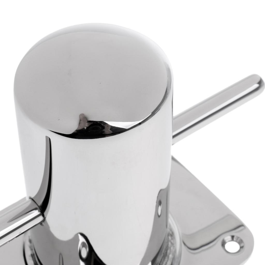 Marine 316 Stainless Steel Single Cross Bollard Boat Yacht Mooring Cleat