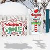 Merry Christmas Decorations, Welcome To Whovilve Yard Signs Stakes,Christmas Lawn Garden Pathway Decorations for Home Decor Outd