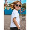 European Sizes Boys'  Breathable Short Sleeve T-Shirt WithTraffic Light Stop Sign Cartoon Character Graphic Print - Round Neck Casual Summer Shirt