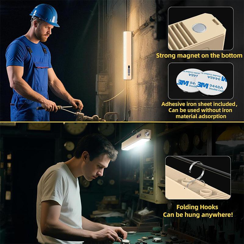 Portable Outdoor Camping Light Magnetic Cabinet Lamp Rechargeable Emergency Lights for Car Repairing Inspection Lamp Length