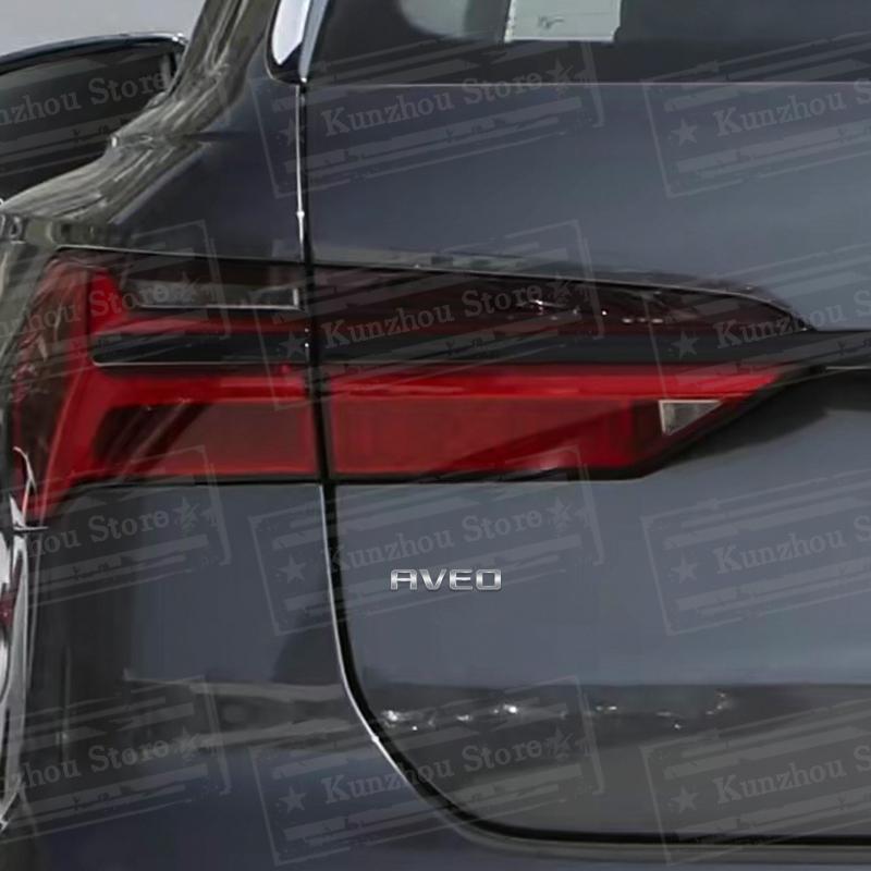 1PCS Metal For Chevrolet Aveo Logo Emblem Car Rear Trunk Sticker Body Sign Badge Letter Decoration Styling Accessories AE6