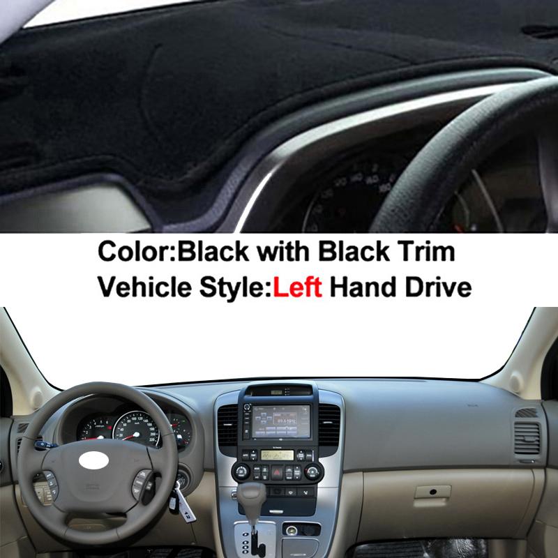 Car Auto Inner Dashboard Cover For Kia Carnival VK 2006 - 2013 LHD RHD Dashmat Carpet Cape Sun Shade Pad Rug 2012 2011 2010 2009
