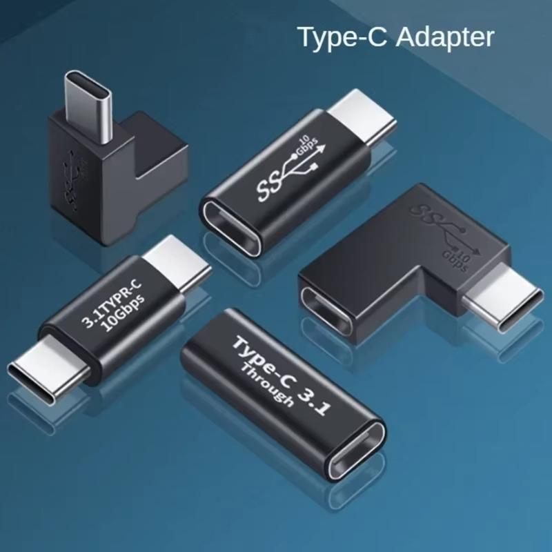 2PCS USB3.1 Type C Fast Adapter with Male Female Head Optional for Easy Connection and Fast Speed Data Transfer