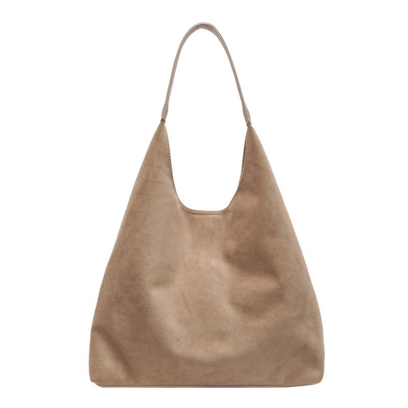 Urban Solid Color Womens Pu Tote Bag With Top Zip For Daily Use