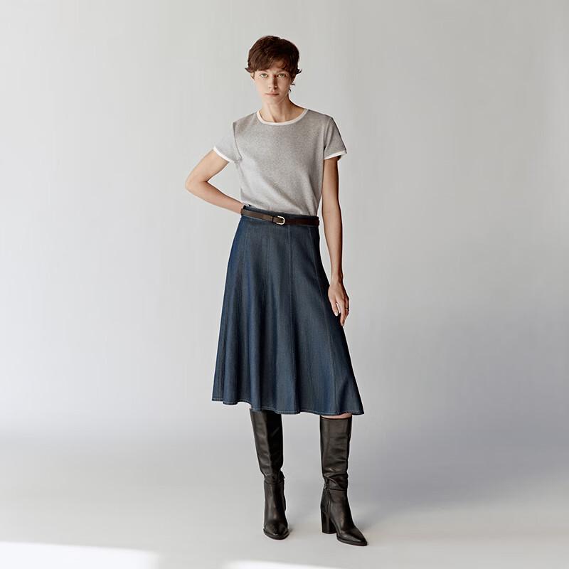 OVVOVV Women s Tencel A-line Midi Skirt M