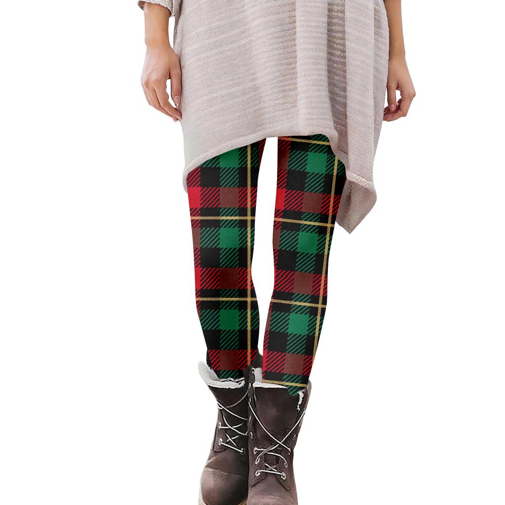 Women's Casual Fashion Outdoor Halloween Printed Slim Elastic Yoga Pants Cropped Pants