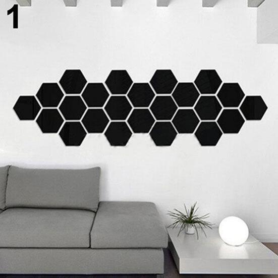 3D Akrylová Moderní Zrcadlová Samolepka Umělecká Nástěnná Samolepka Odnímatelná DIY Domácí Dekorace