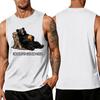 Men's Funny Animal Saying Tank Top - Loose Fit Breathable Summer Vest for Gym and Street