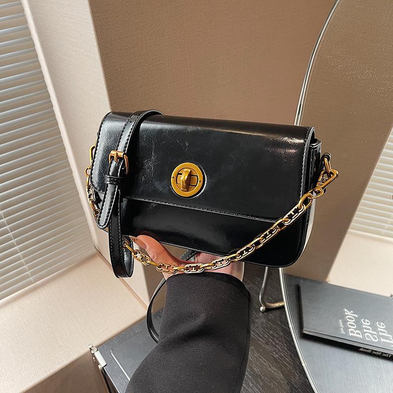 Retro fashion small square bag women's autumn and winter new high-end niche versatile chain single shoulder messenger bag
