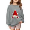 Children's Fashionable Casual Long-sleeved Loose Christmas Print Pullover Sweatshirt