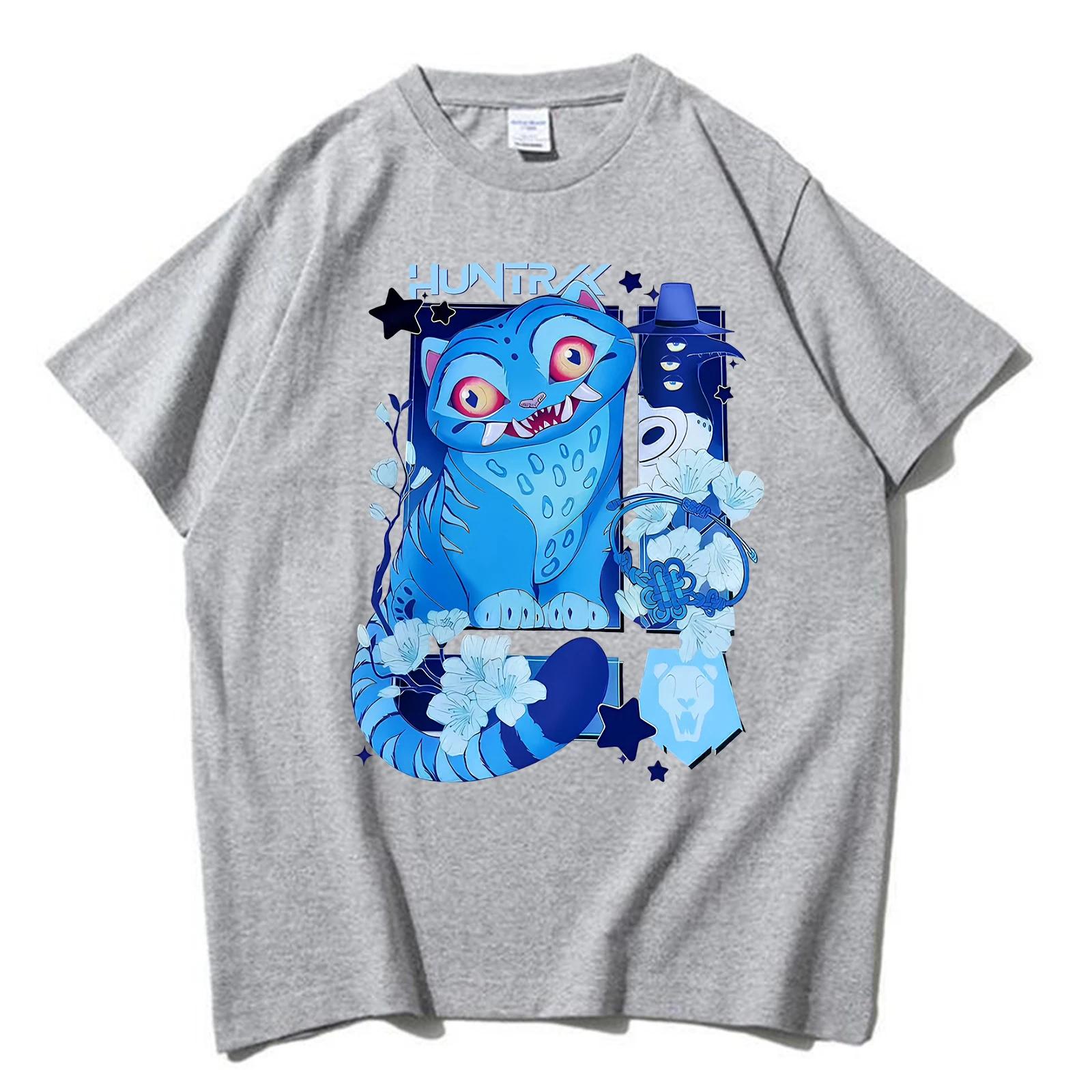 

KPop Demon Hunters Derpy Tiger Movie Harajuku O-neck Casual Shirt Gift 3XL