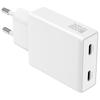 4smarts PDPlug Slim Dual 65W GaN 2xUSB-C Wall Charger White