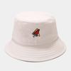 Panama Bucket Hat Fruit Strawberry Embroidered Fishing Cap Men Women Travel Beach Sun Hats