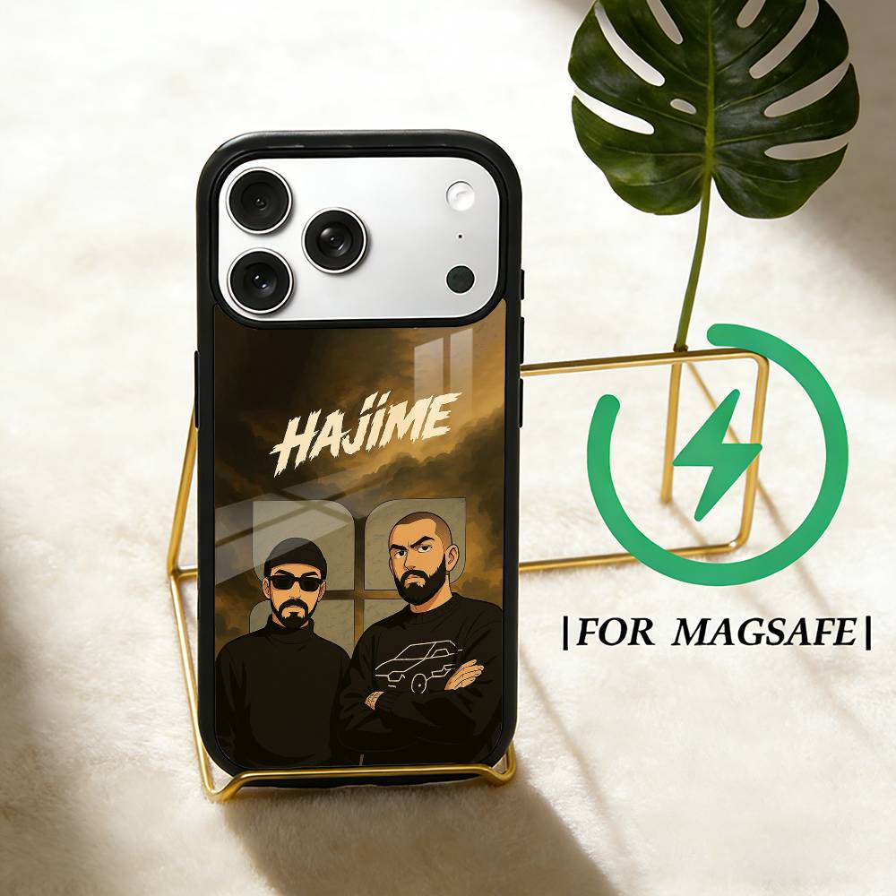 MiyaGi H-Hajime Andy Panda   Phone Case For iPhone 17 16 15 14 13 12  Pro Max Plus for Magsafe Mirror Wireless Magnetic Cover