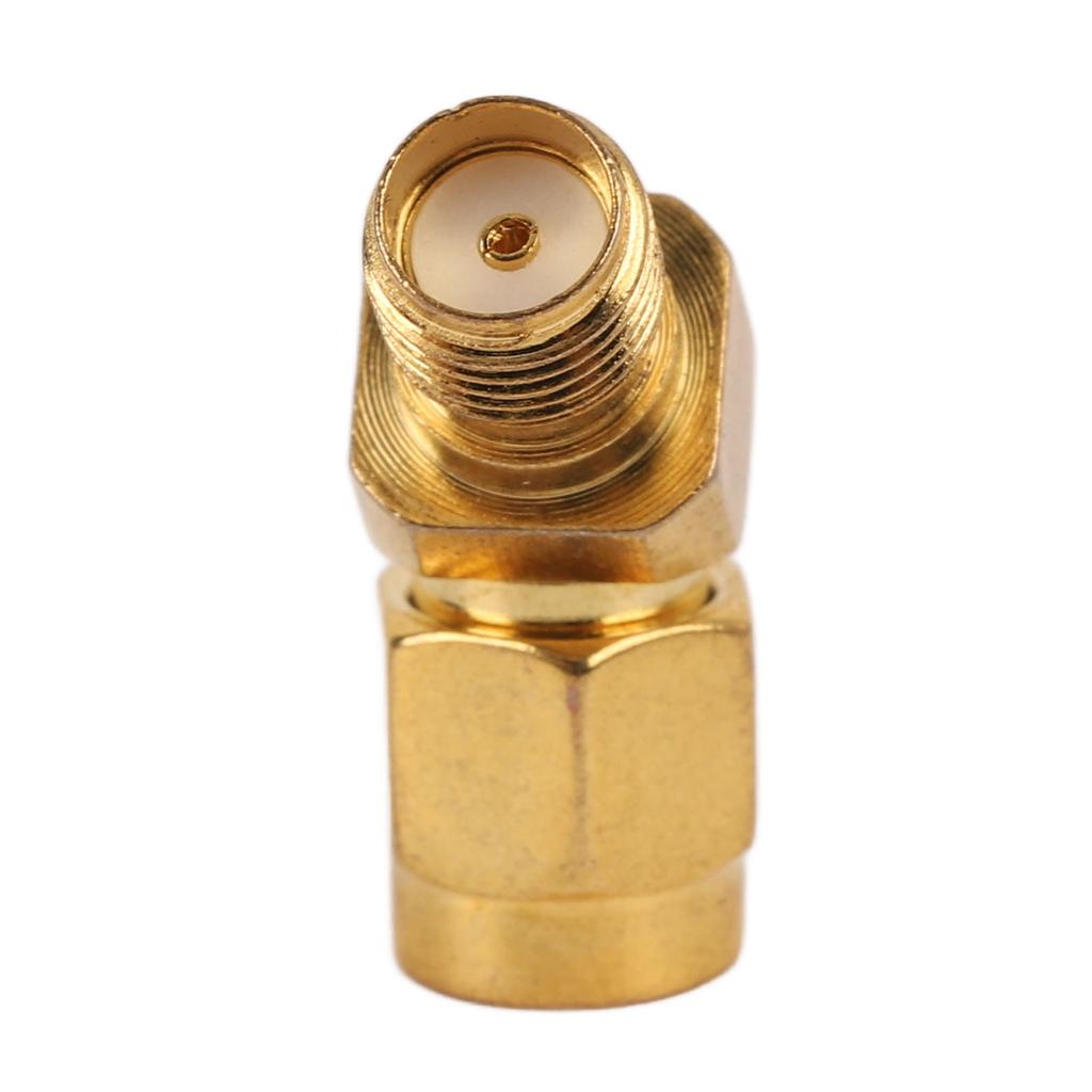SMA 45 Degrees  Male To Female Connector Wide Frequency Band Stable Male To Female Connector for Antenna