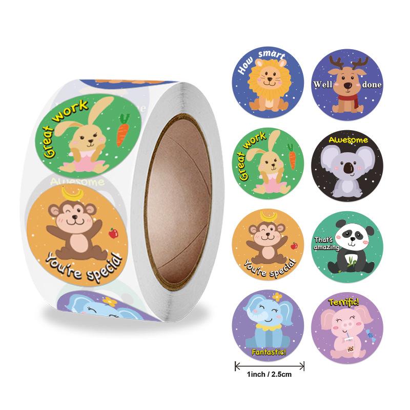 100-500Pcs Top-Grade Cute High-Standard Animal Superior-Grade Thank Superior-Grade You First-Class Stickers Premium-Quality For High-Standard Your