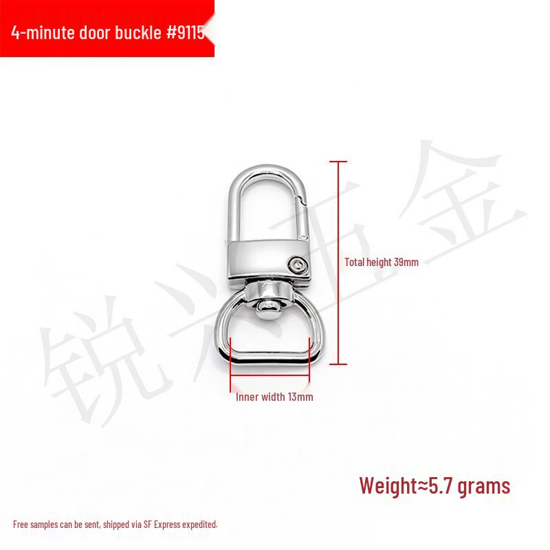 Alloy Door Buckle & Keychain Ornament Webbing Metal Hook for DIY Accessories