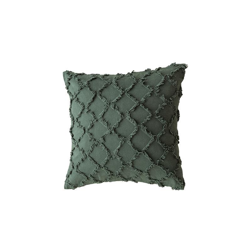 

30x50/45x45cm Morocco Tufted Pillowcase Simple Geometric Pattern Cotton Jacquard Throw Cushion Cover Headboard Pillowcases 45x45cm