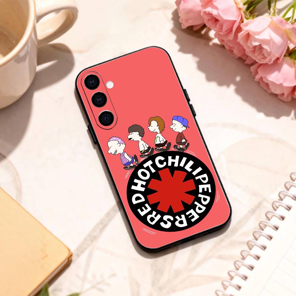 Funk Rock Red Hot Chili Peppers phone Case For Samsung Galaxy A73,A72,A71,A70,A53,A52,A51,Others Soft Black Shell