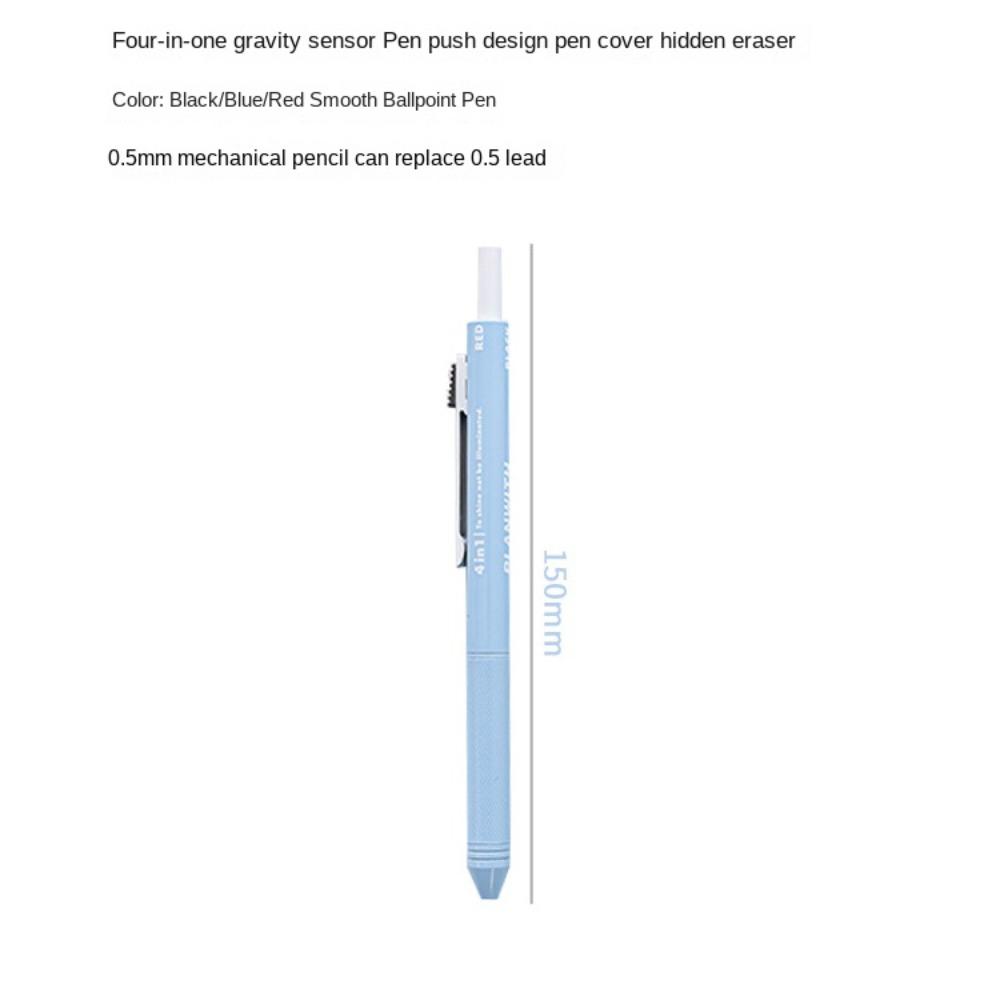 0.5mm Lead Core Four in One Ballpoint Pen Stationery Gravity Sensor Roller Ball Pen  Student