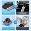 Dashboard Phone Holder 360 Degrees Rotatable Mobile Phone Stand Hands-free Navigation Car Mount with Clip-On Silicone Base