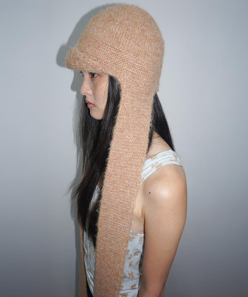 SCULPTOR Flap Tail Beanie Cinnamon